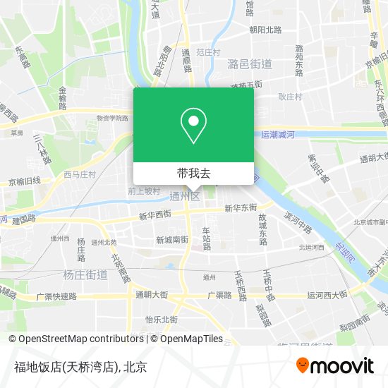 福地饭店(天桥湾店)地图