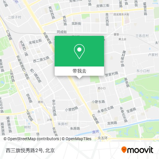 西三旗悦秀路2号地图