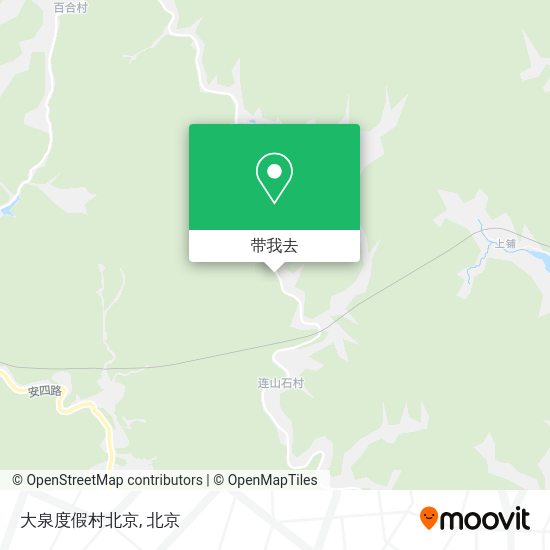 大泉度假村北京地图
