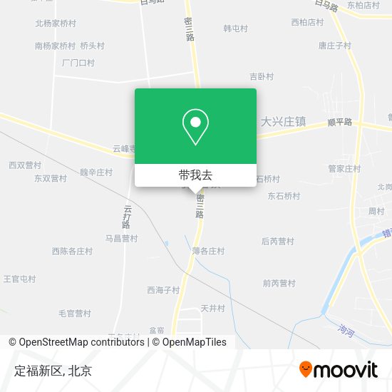 定福新区地图