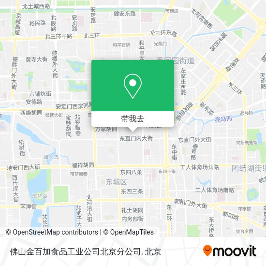佛山金百加食品工业公司北京分公司地图