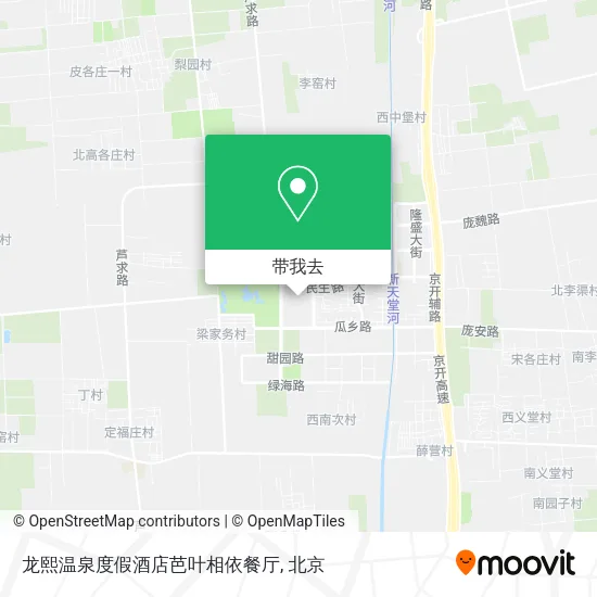 龙熙温泉度假酒店芭叶相依餐厅地图