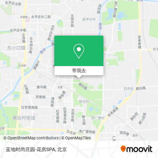 蓝地时尚庄园-花房SPA地图
