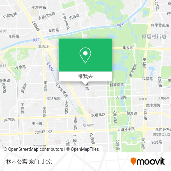 林萃公寓-东门地图