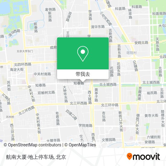 航南大厦-地上停车场地图