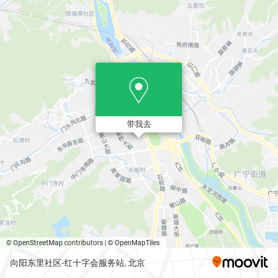 向阳东里社区-红十字会服务站地图