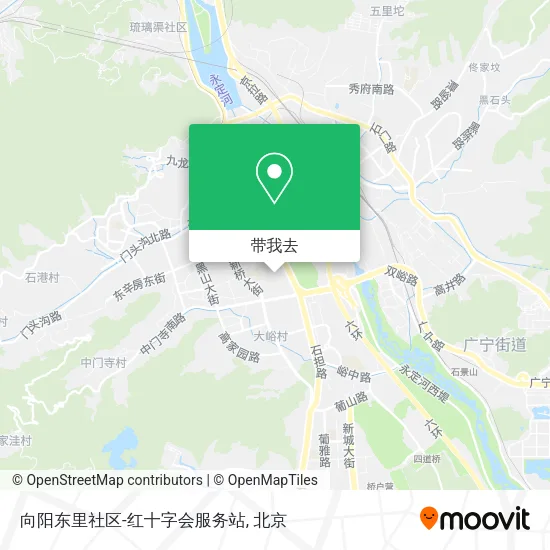 向阳东里社区-红十字会服务站地图