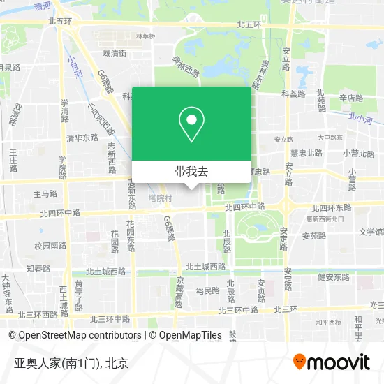亚奥人家(南1门)地图