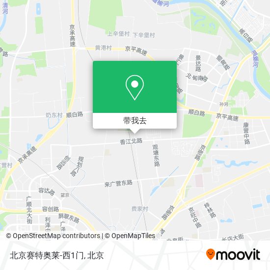北京赛特奥莱-西1门地图