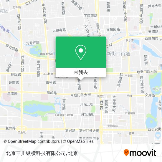 北京三川纵横科技有限公司地图