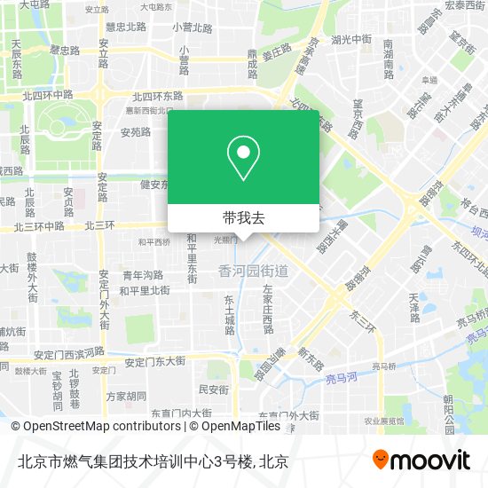 北京市燃气集团技术培训中心3号楼地图