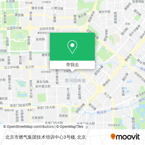 北京市燃气集团技术培训中心3号楼地图