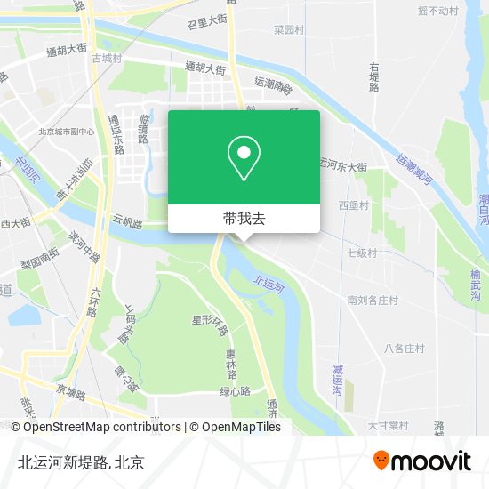 北运河新堤路地图