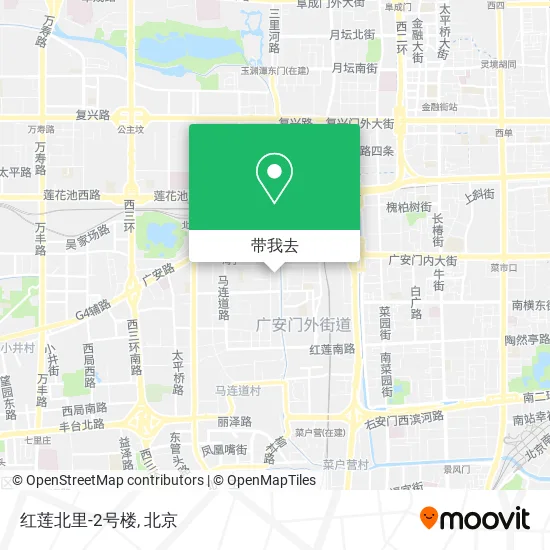 红莲北里-2号楼地图