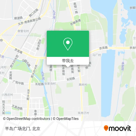 半岛广场北门地图