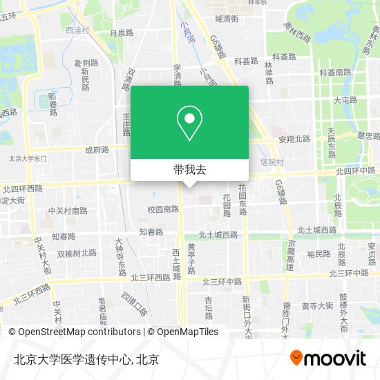 北京大学医学遗传中心地图