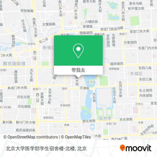 北京大学医学部学生宿舍楼-北楼地图