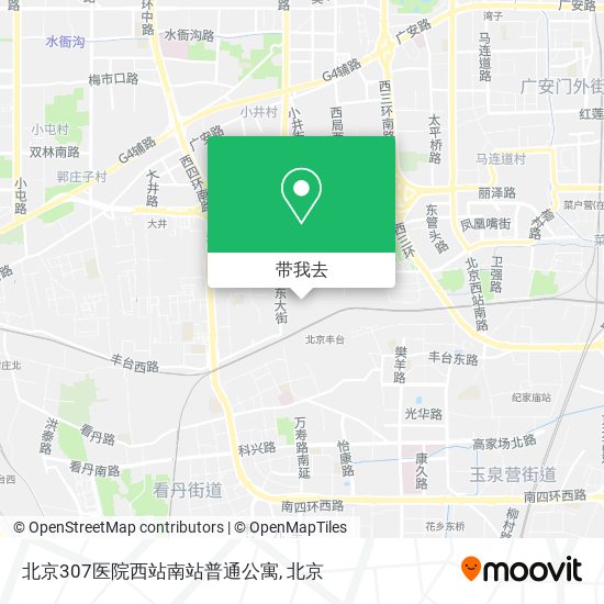 北京307医院西站南站普通公寓地图