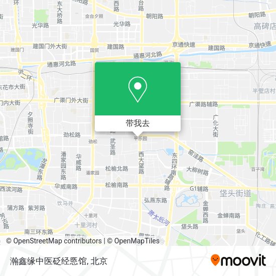 瀚鑫缘中医砭经悘馆地图