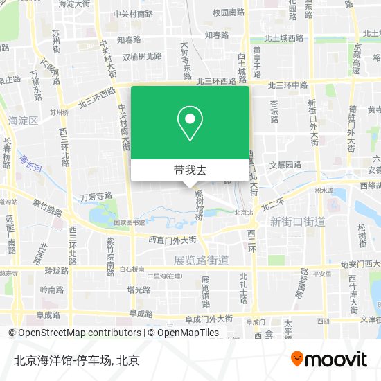 北京海洋馆-停车场地图