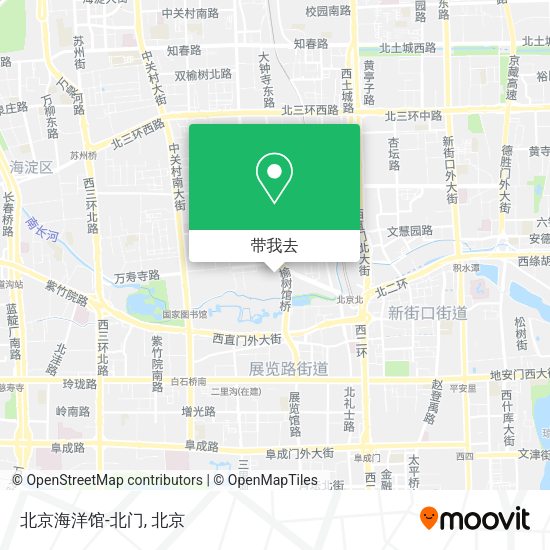 北京海洋馆-北门地图