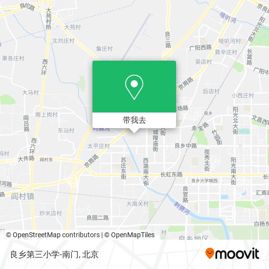 良乡第三小学-南门地图