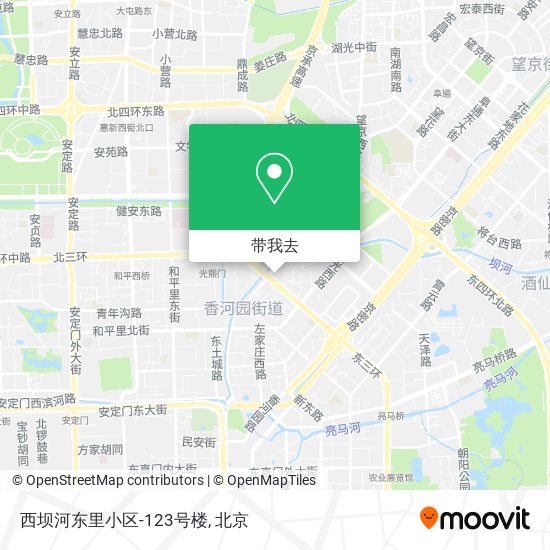 西坝河东里小区-123号楼地图