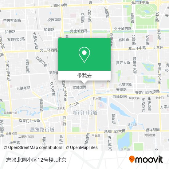 志强北园小区12号楼地图