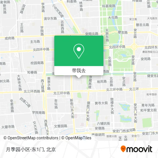 月季园小区-东1门地图