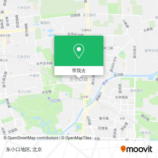 东小口地区地图