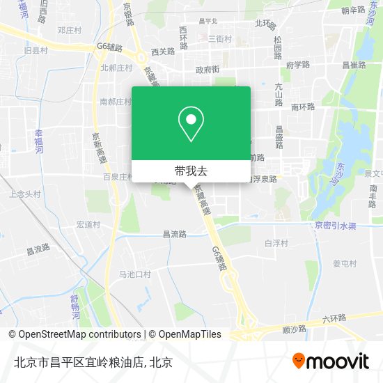 北京市昌平区宜岭粮油店地图