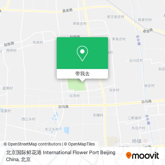 北京国际鲜花港 International Flower Port Beijing China地图