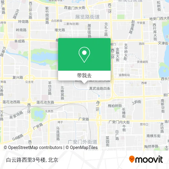 白云路西里3号楼地图