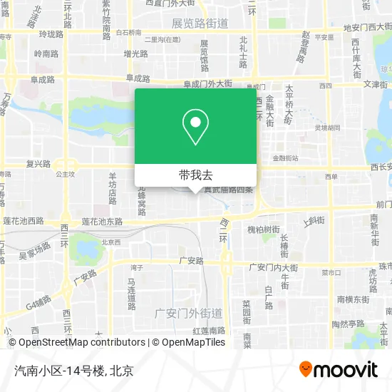 汽南小区-14号楼地图