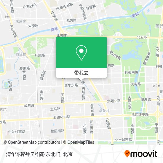 清华东路甲7号院-东北门地图