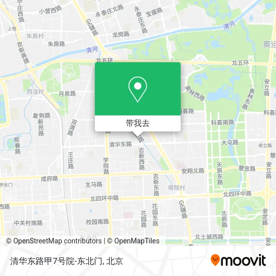 清华东路甲7号院-东北门地图