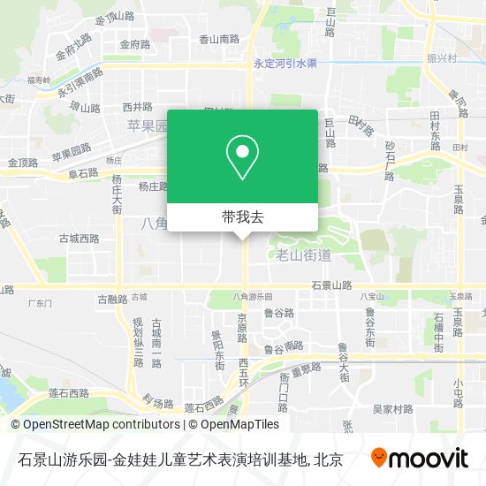 石景山游乐园-金娃娃儿童艺术表演培训基地地图