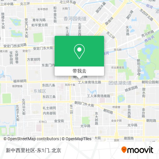 新中西里社区-东1门地图