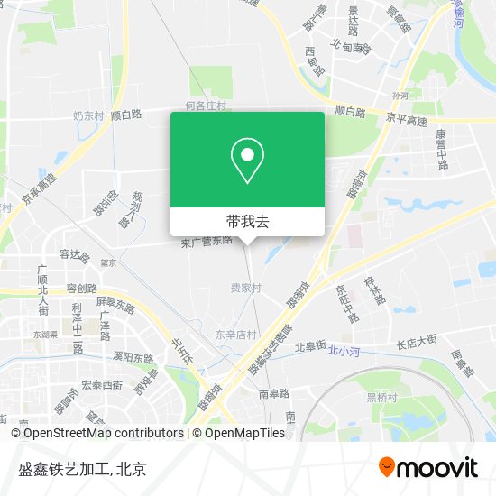 盛鑫铁艺加工地图