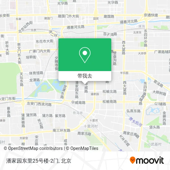 潘家园东里25号楼-2门地图