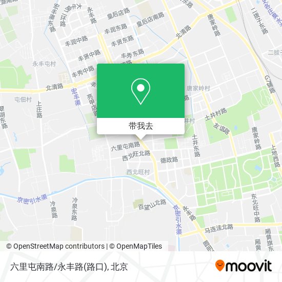六里屯南路/永丰路(路口)地图