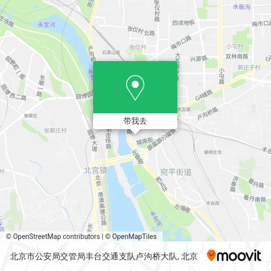 北京市公安局交管局丰台交通支队卢沟桥大队地图