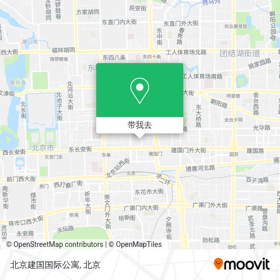 北京建国国际公寓地图