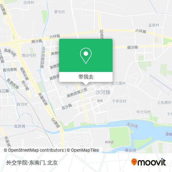 外交学院-东南门地图