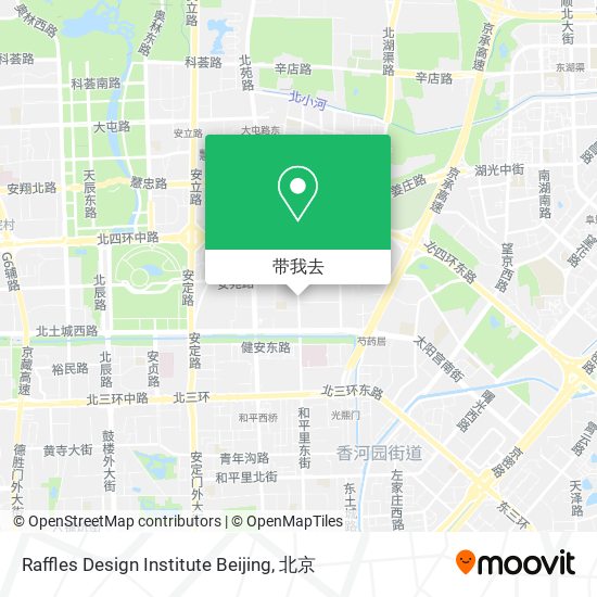 Raffles Design Institute Beijing地图