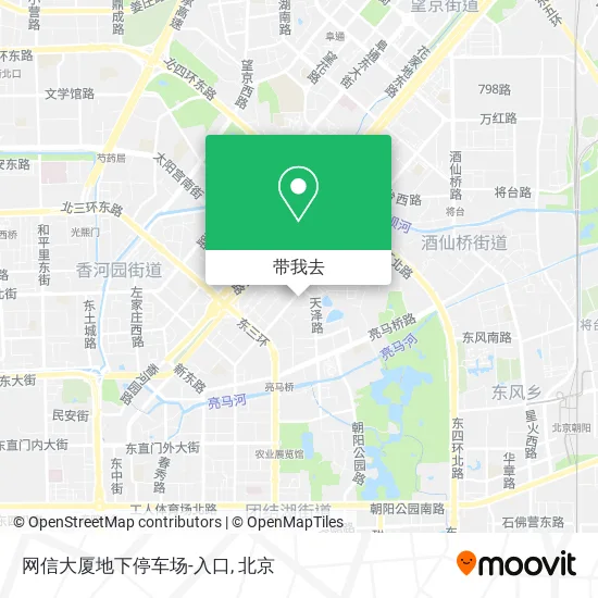 网信大厦地下停车场-入口地图
