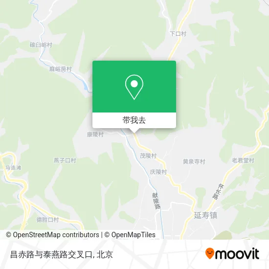 昌赤路与泰燕路交叉口地图