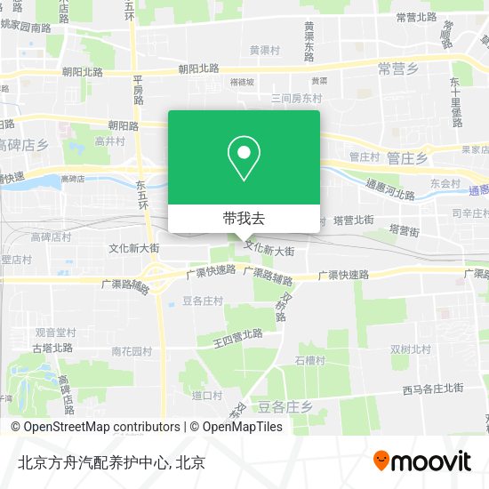 北京方舟汽配养护中心地图