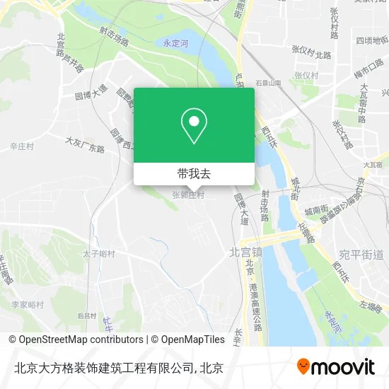 北京大方格装饰建筑工程有限公司地图