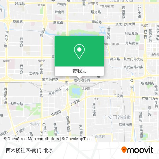 西木楼社区-南门地图
